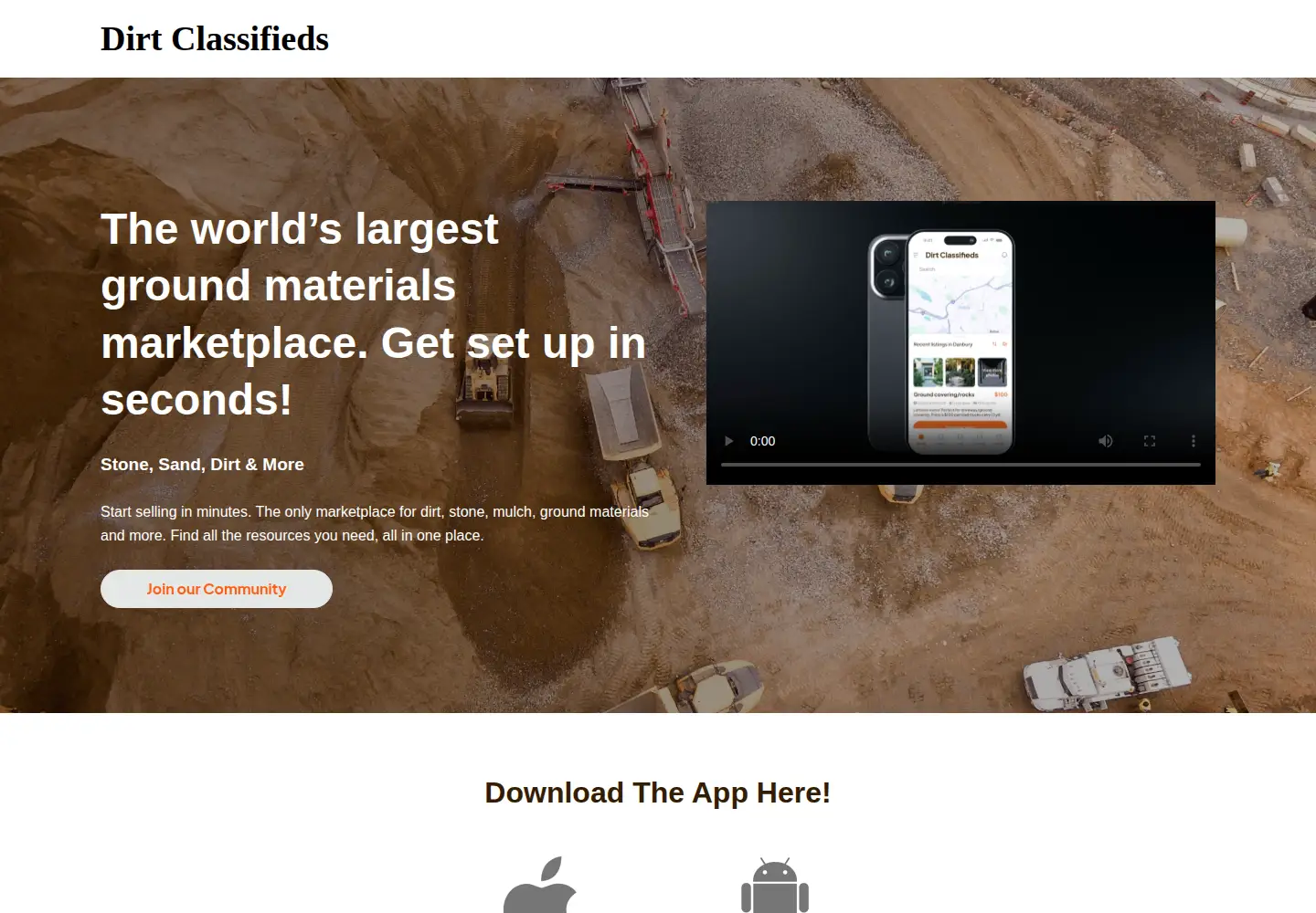 Screenshot of dirtclassifieds.com