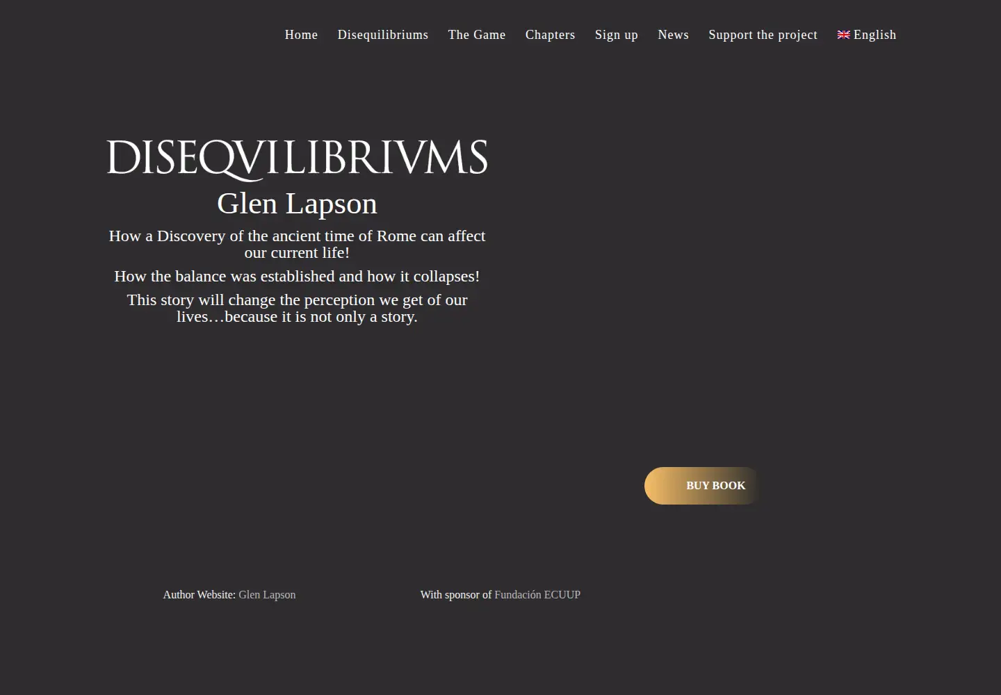 Captured homepage of disequilibriums.com in the current scan