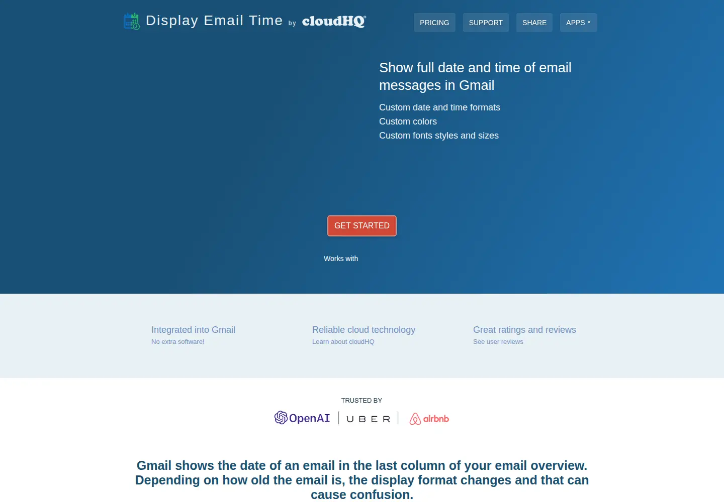 Captured homepage of display-email-time.com in the current scan
