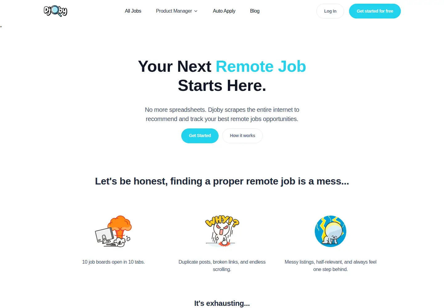 Screenshot of djoby.com