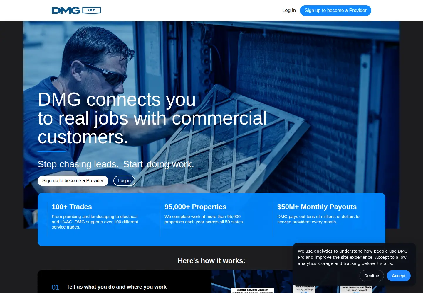 Screenshot of dmgpro.com