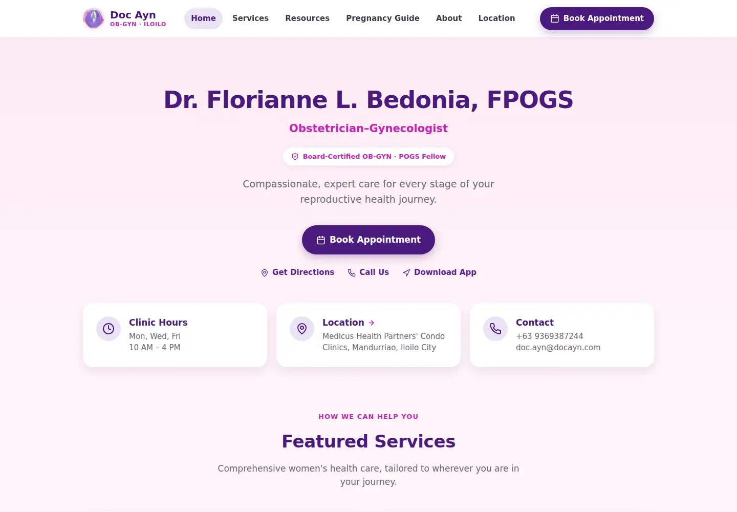 Screenshot of docayn.com