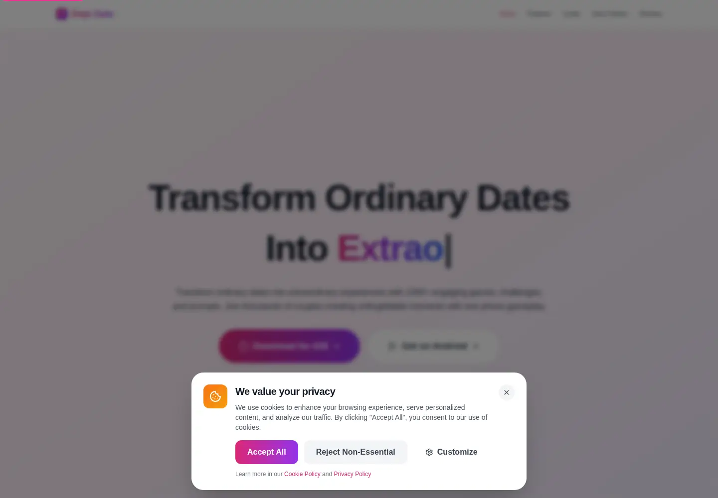 Screenshot of dojodate.com