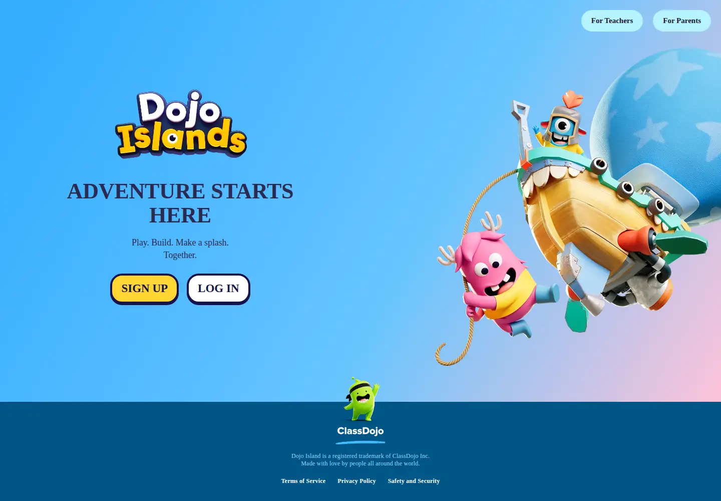 Captured homepage of dojoislands.com in the current scan