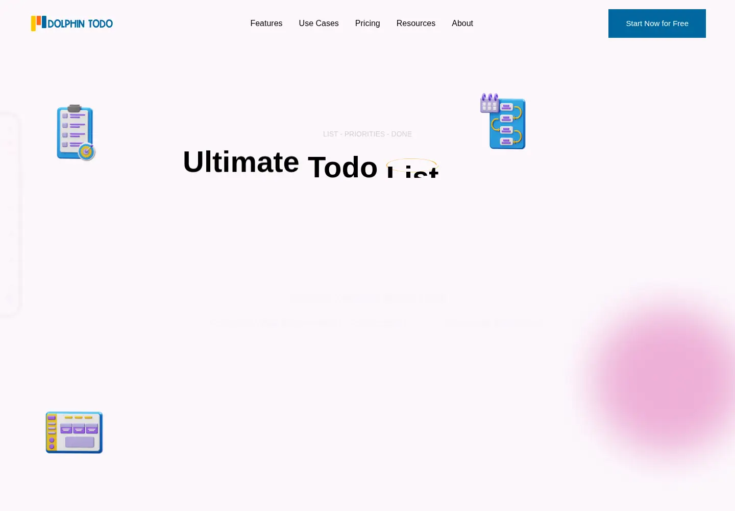 Screenshot of dolphintodo.com