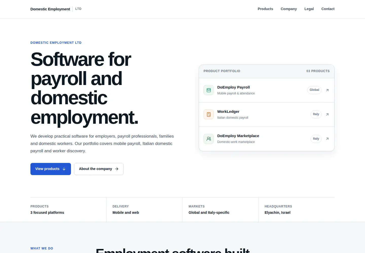Screenshot of domesticemployment.com
