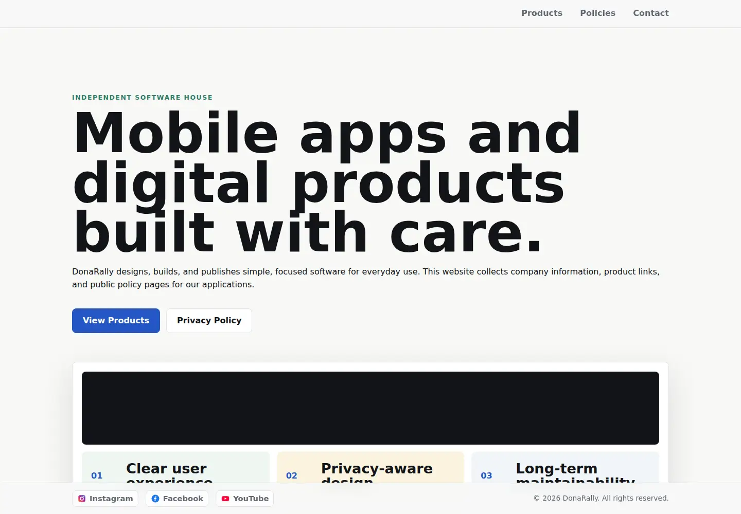 Screenshot of donarally.com