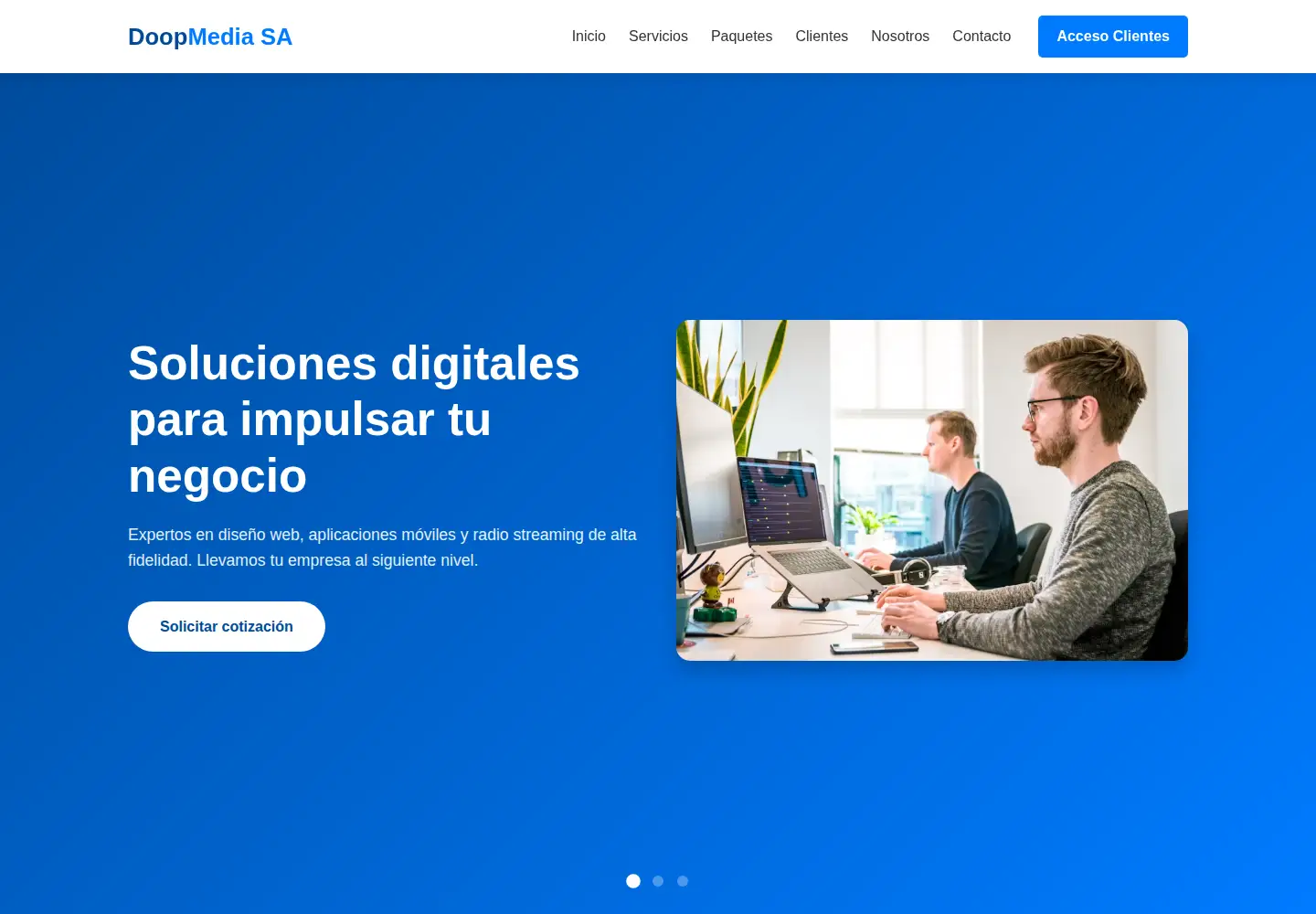 Screenshot of doopmedia.com