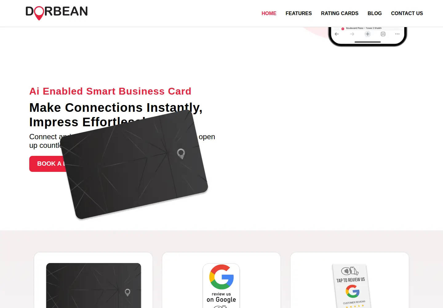 Captured homepage of dorbean.com in the current scan