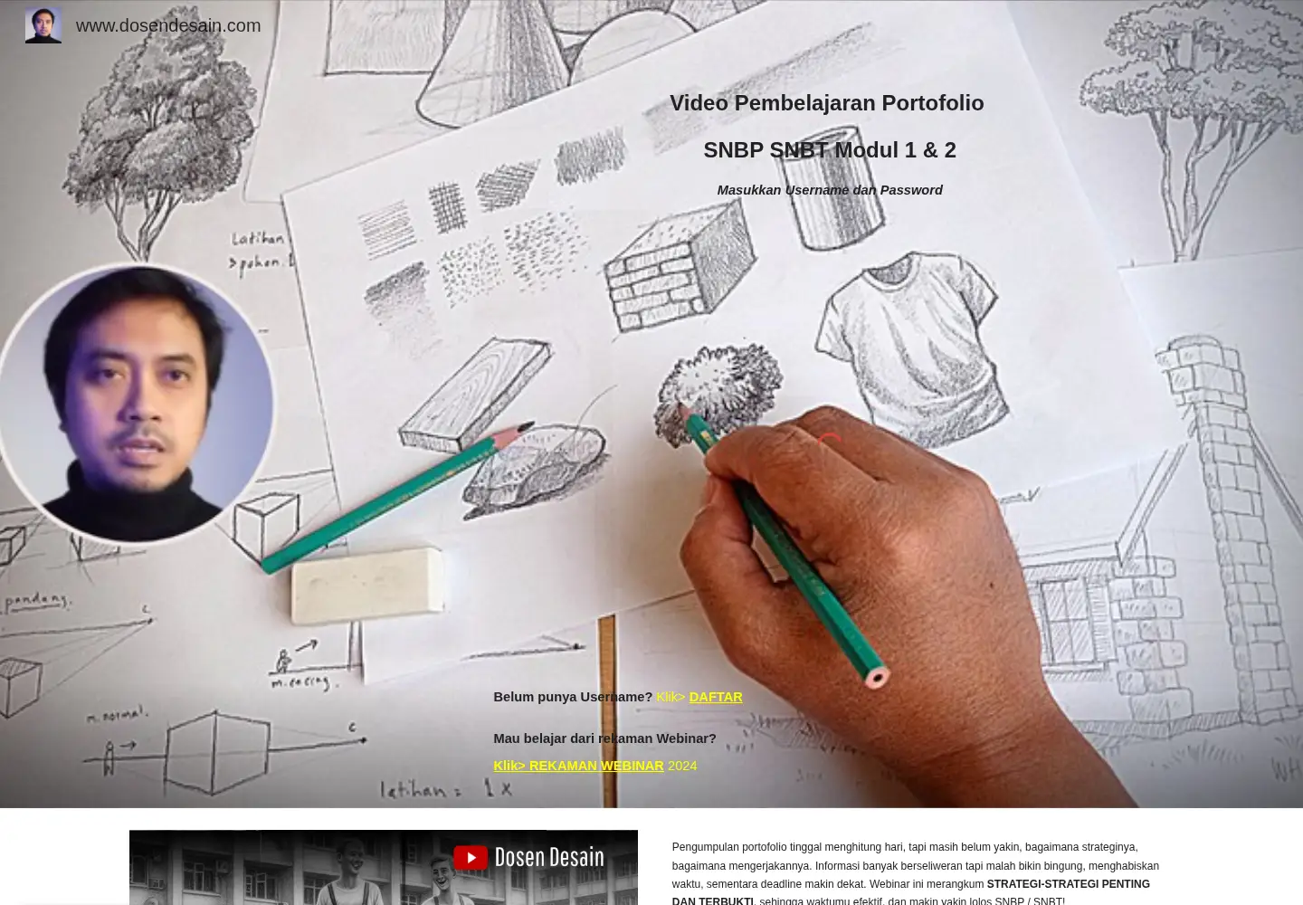 Screenshot of dosendesain.com