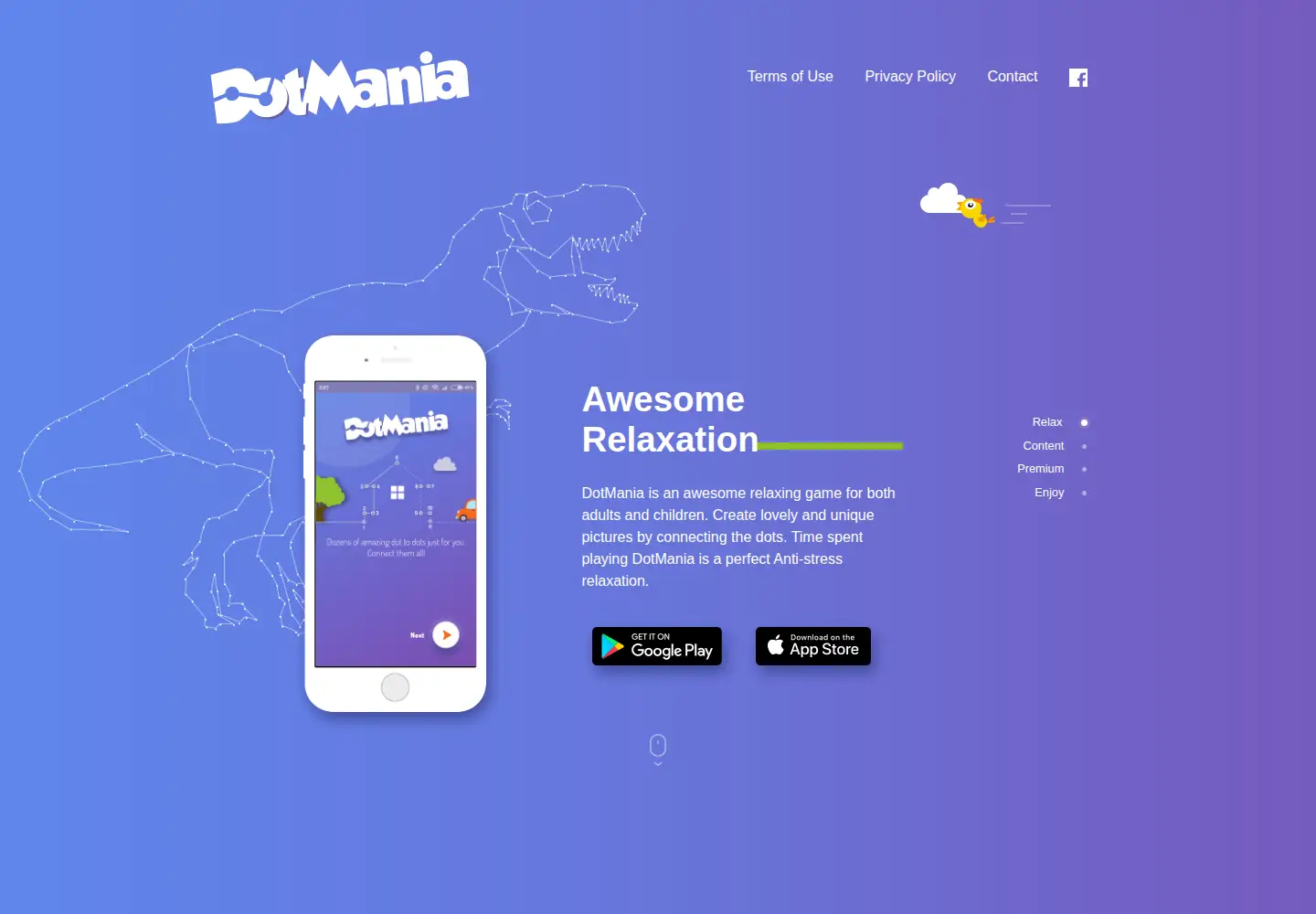 Captured homepage of dot-mania.com in the current scan