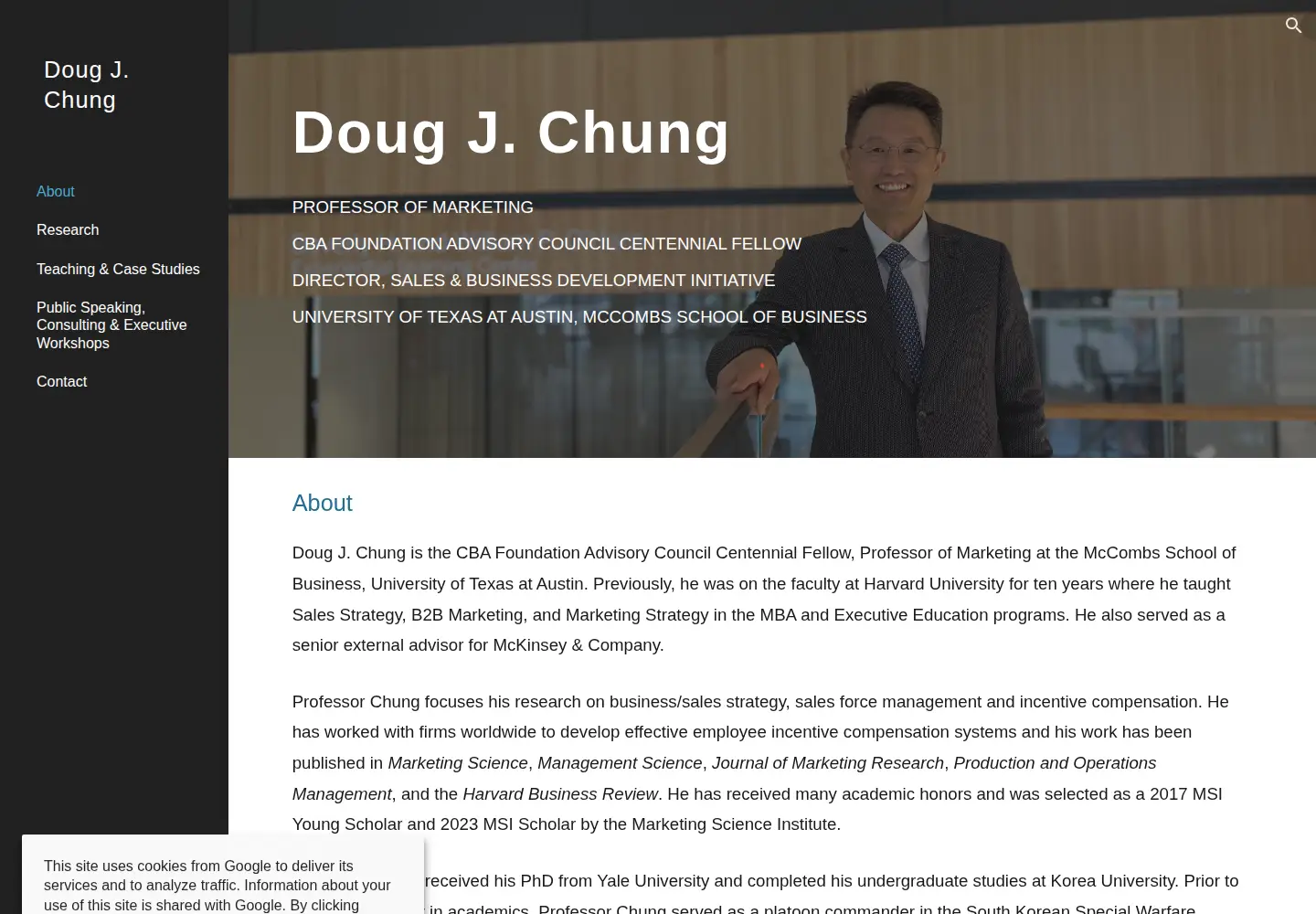 Screenshot of dougchung.com