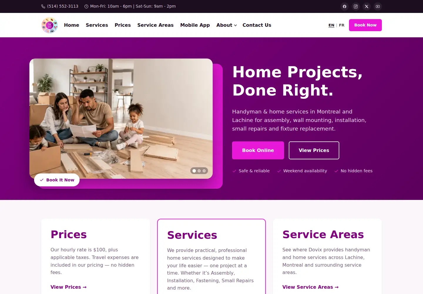 Screenshot of doviapp.com