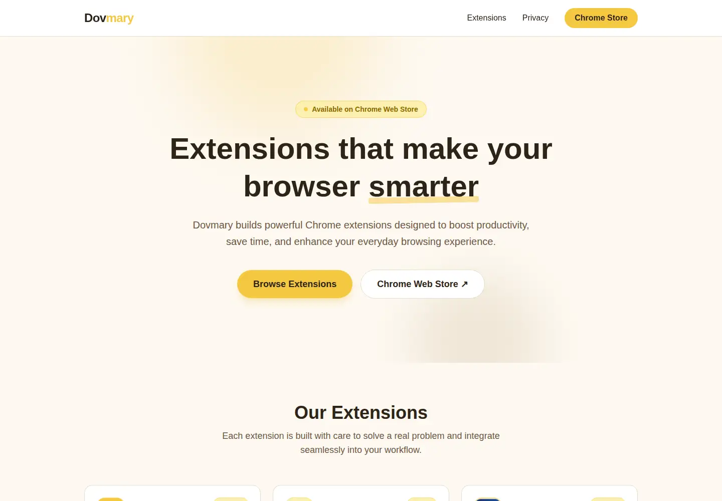 Captured homepage of dovmary.com in the current scan