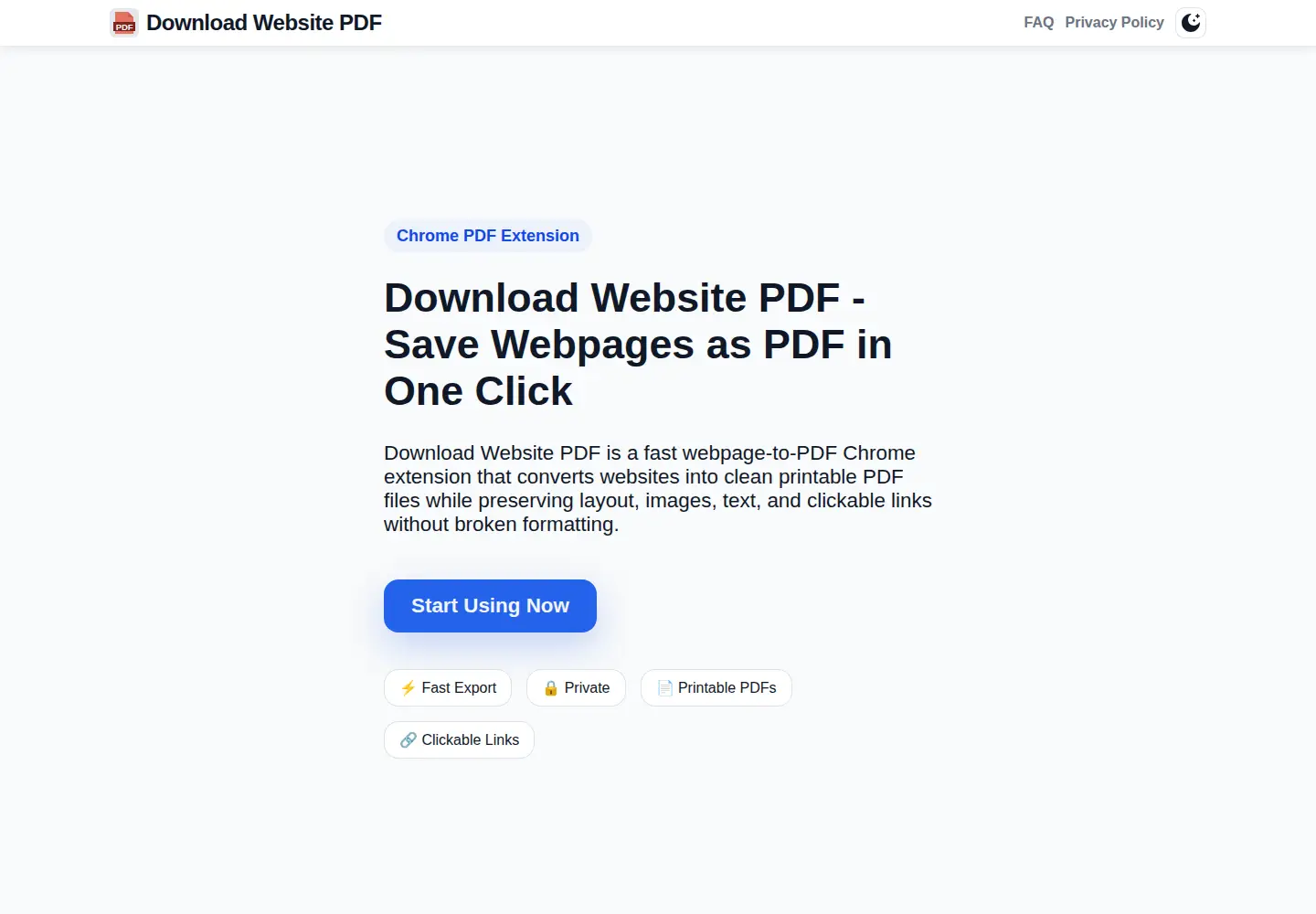 Screenshot of download-website-pdf.com