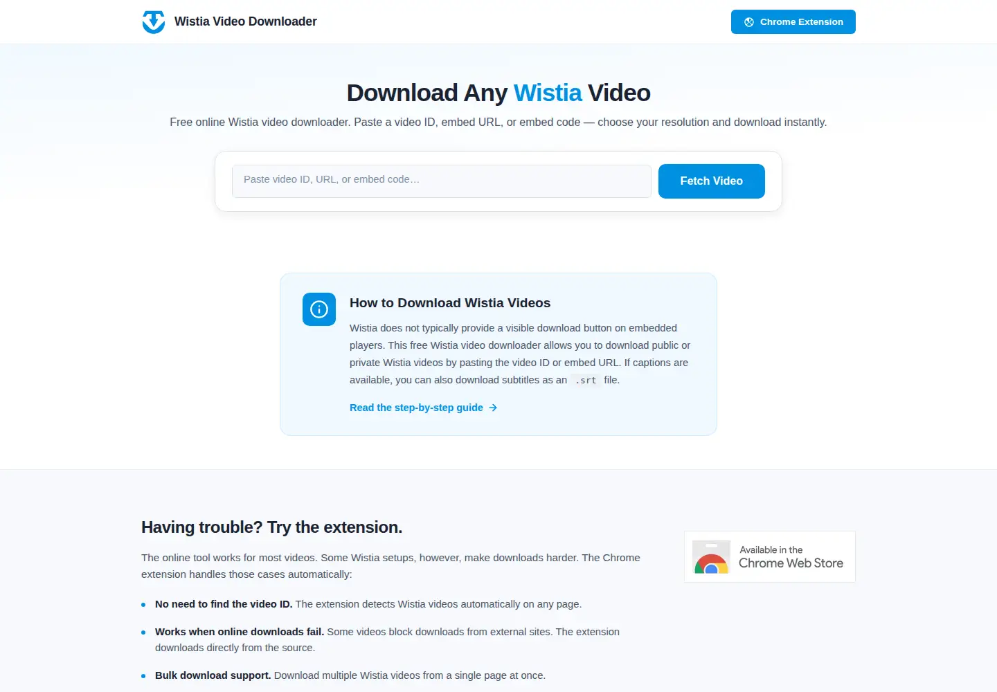 Screenshot of downloadwistiavideos.com