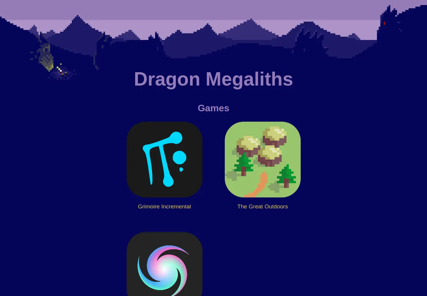 Captured homepage of dragonmegaliths.com in the current scan