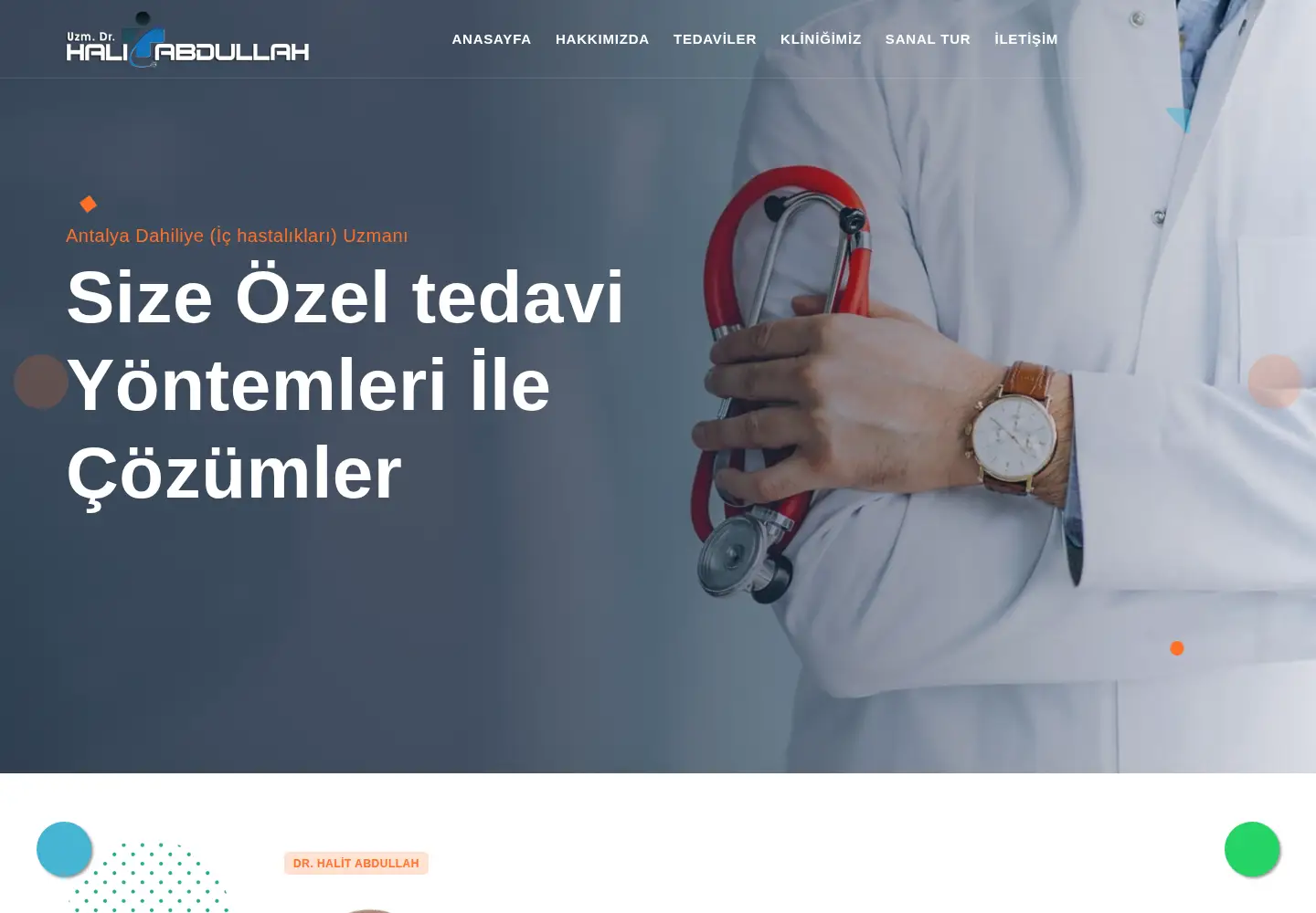 Screenshot of drhalitabdullah.com