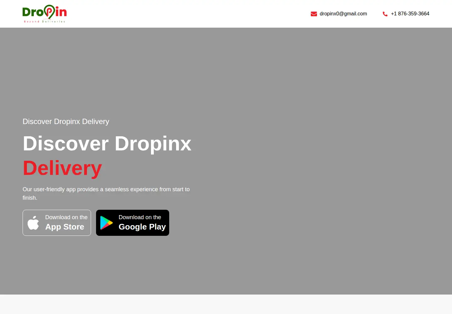 Captured homepage of dropinx.com in the current scan
