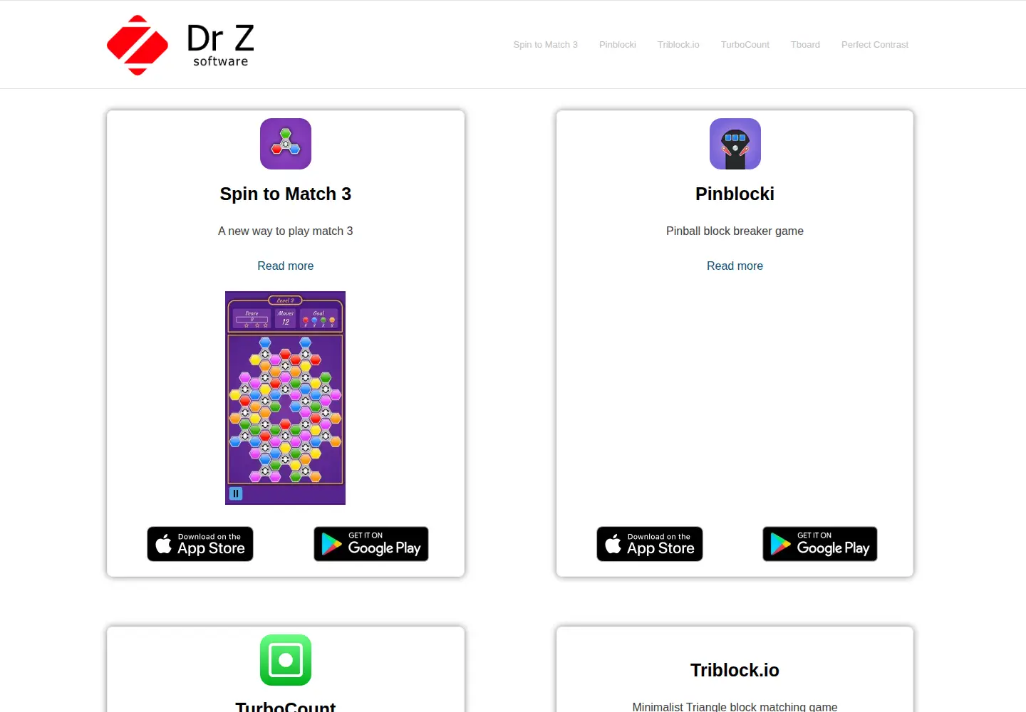Screenshot of drzsoftware.com