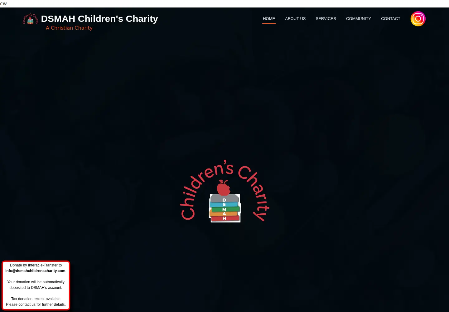 Screenshot of dsmahchildrenscharity.com