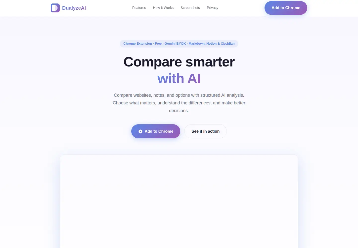 Screenshot of dualyzeai.com