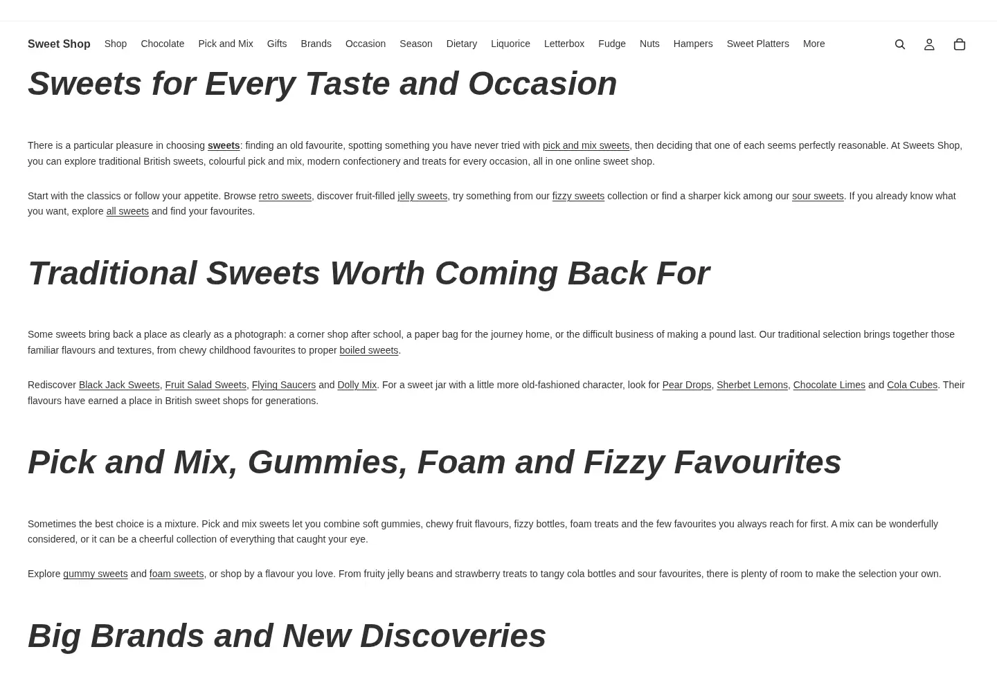 Screenshot of duncanssweetshop.com
