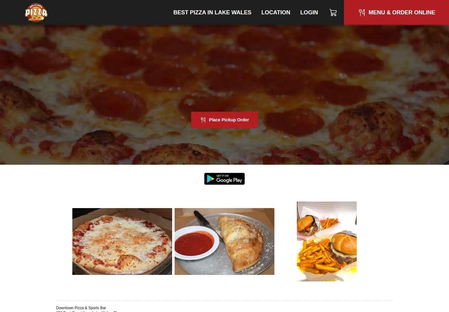 Screenshot of dundeedowntownpizzafl.com