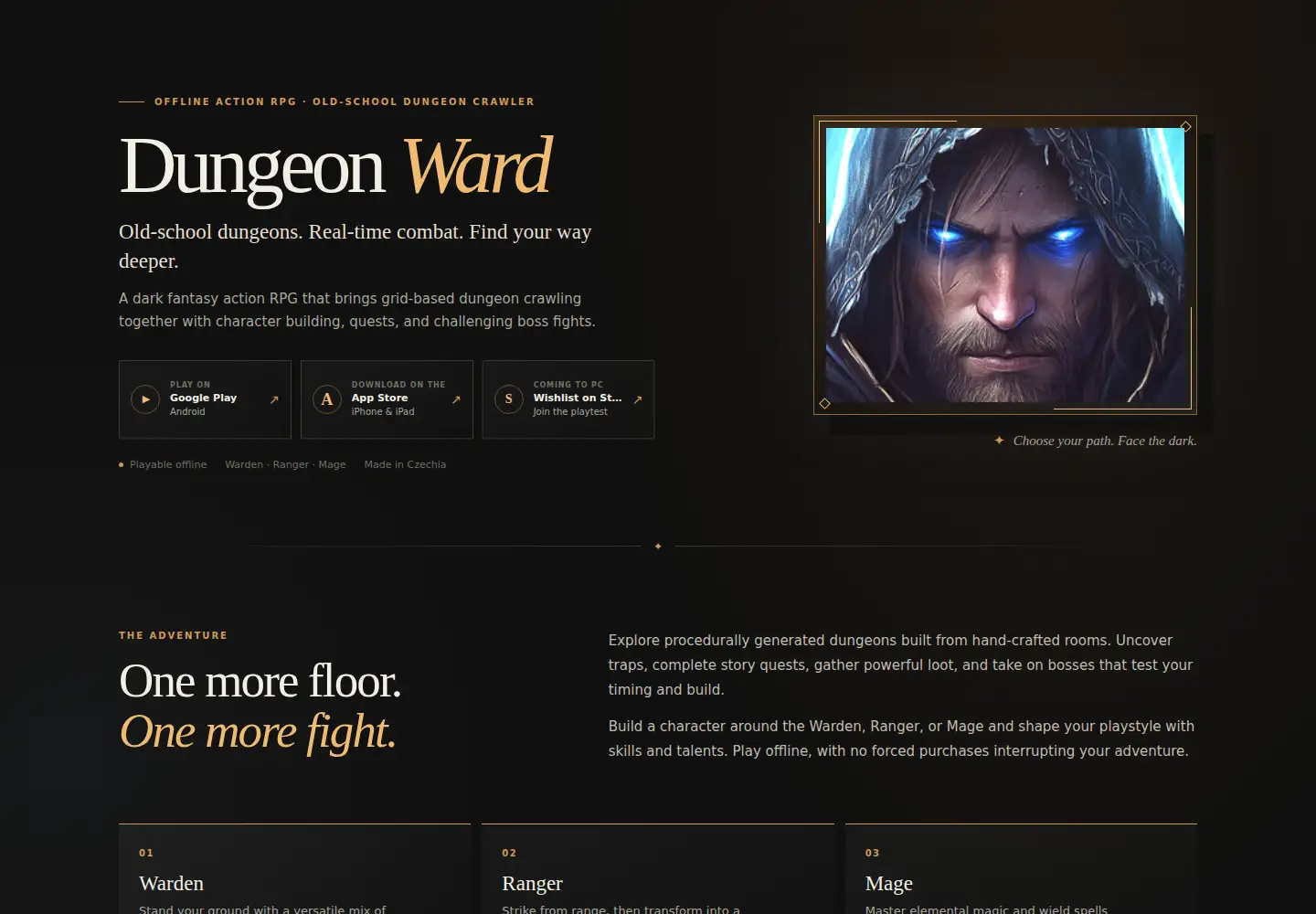 Screenshot of dungeonward.com