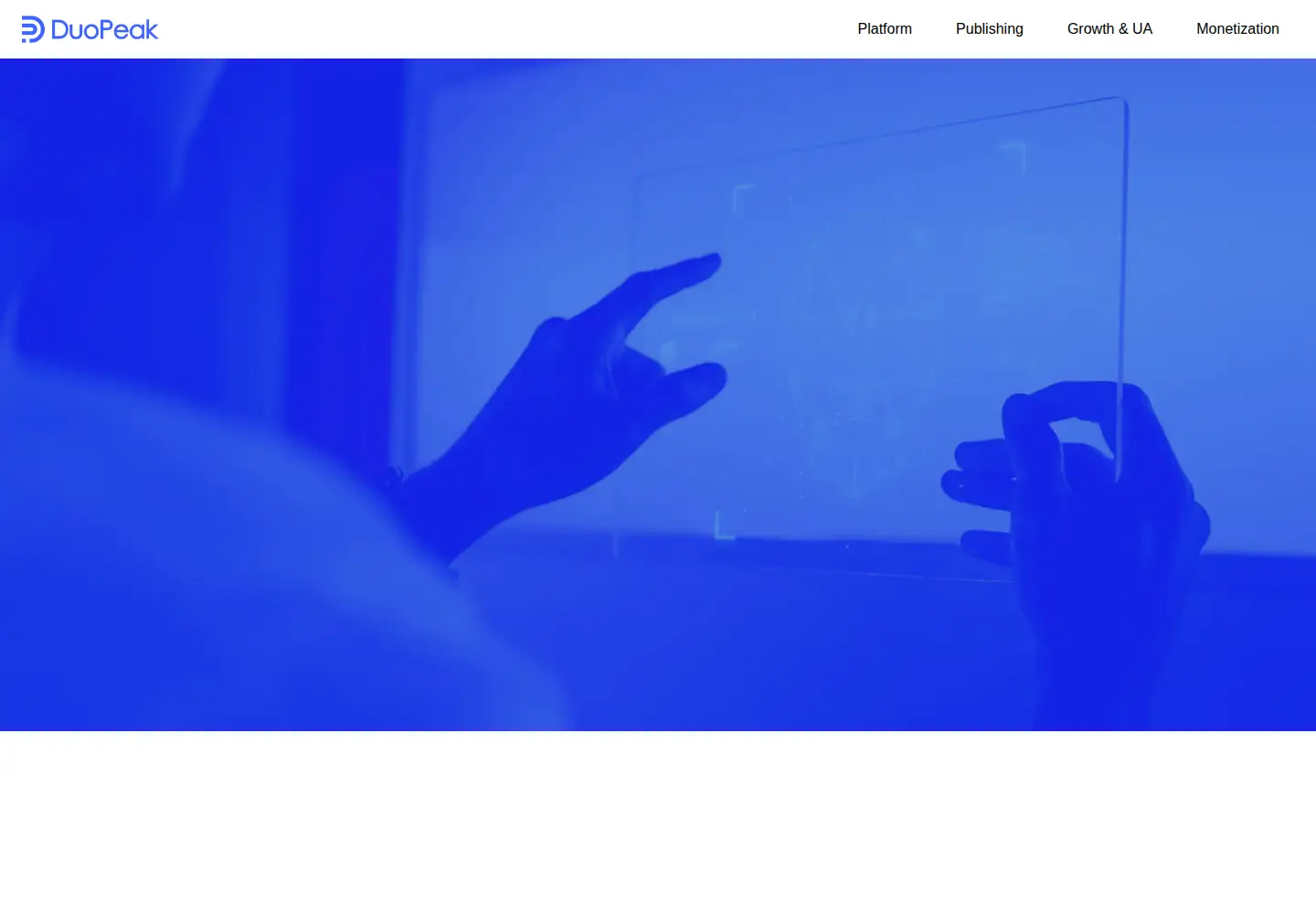 Screenshot of duopeak.com
