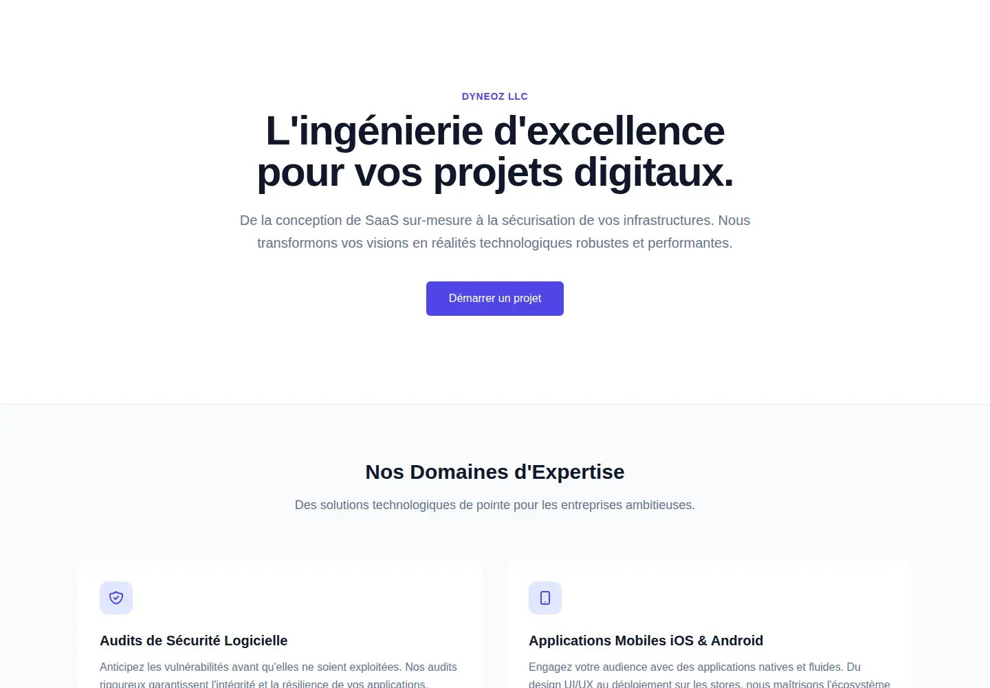 Screenshot of dyneoz.com