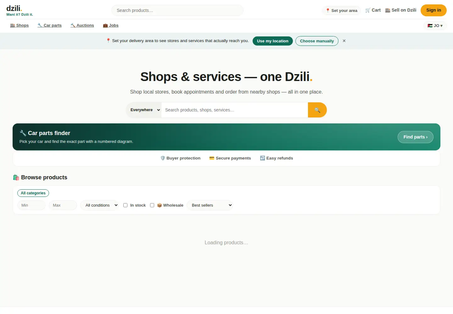 Screenshot of dzili.com