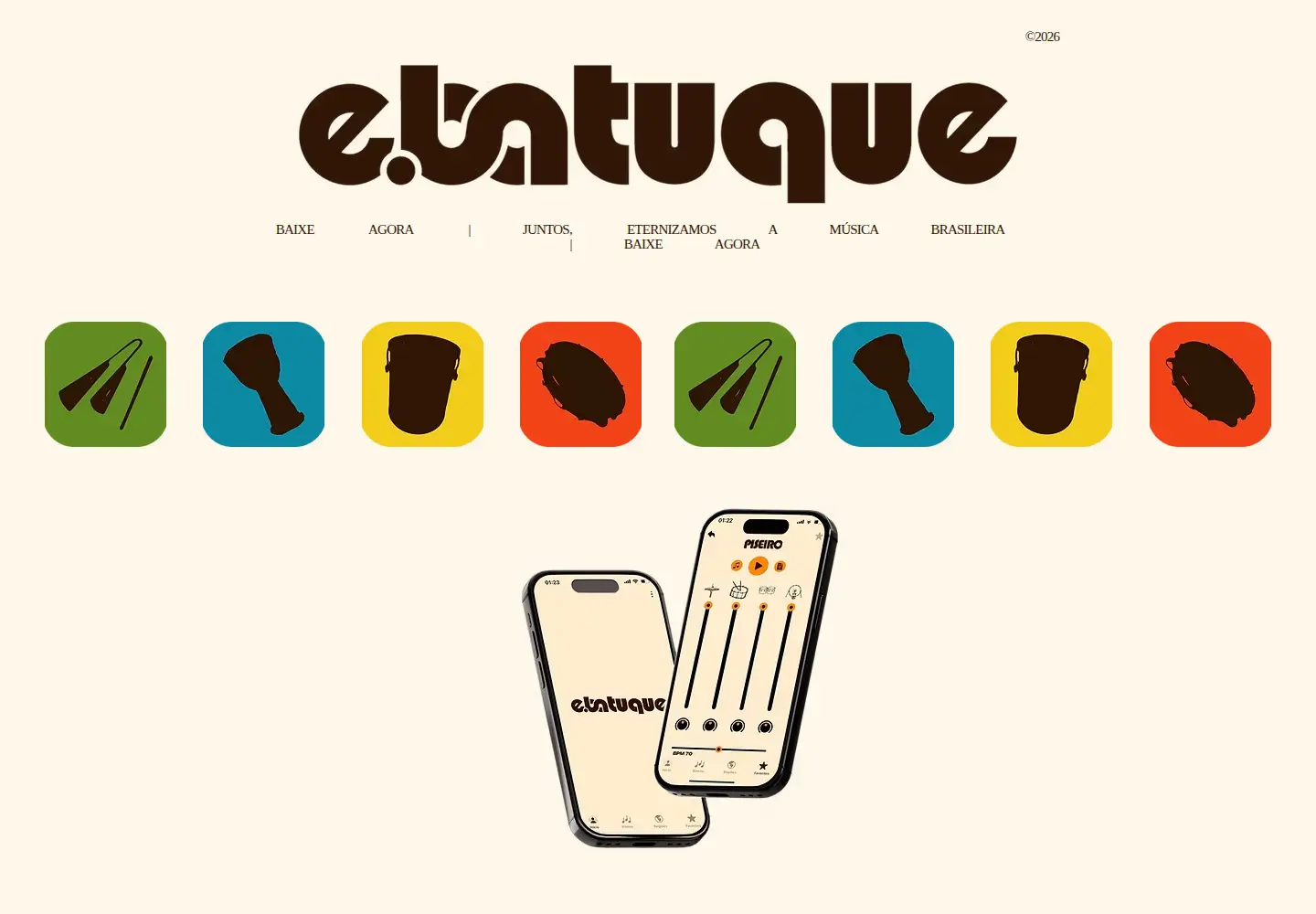 Screenshot of e-batuque.com