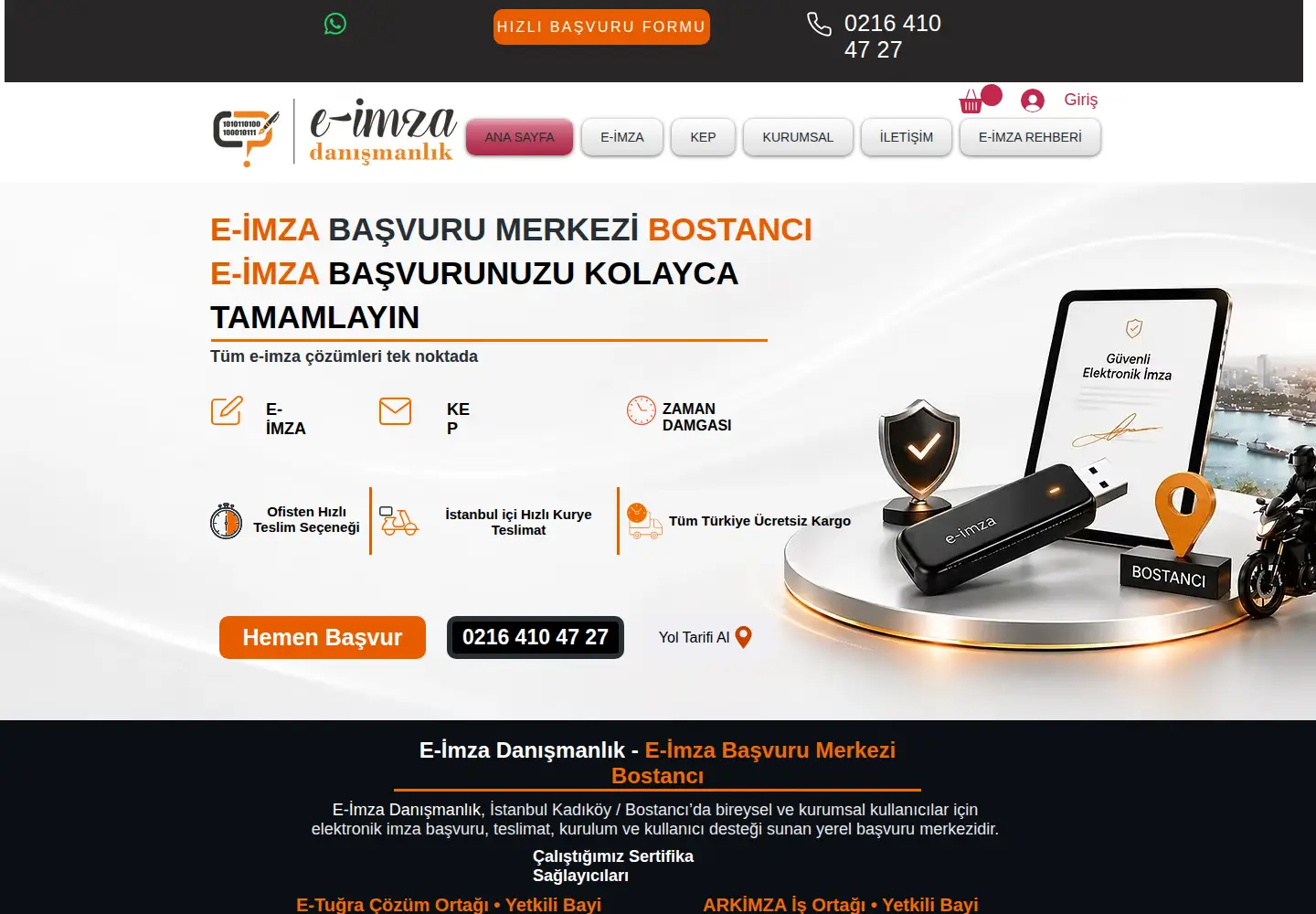 Screenshot of e-imzadanismanlik.com