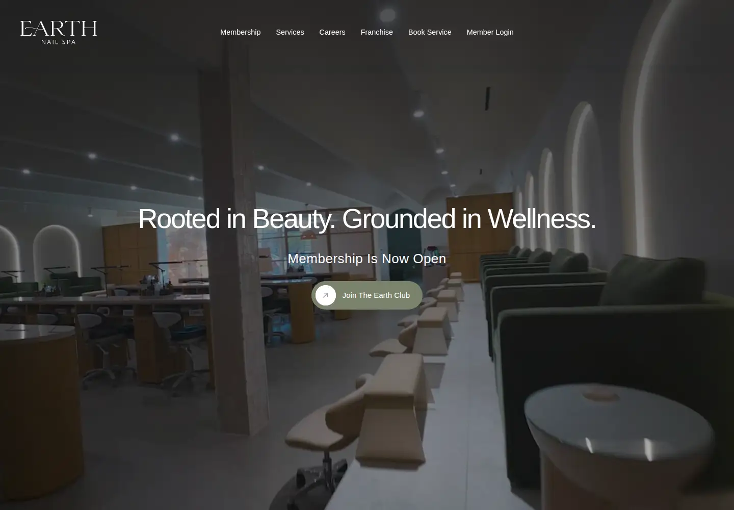 Screenshot of earthnailspa.com
