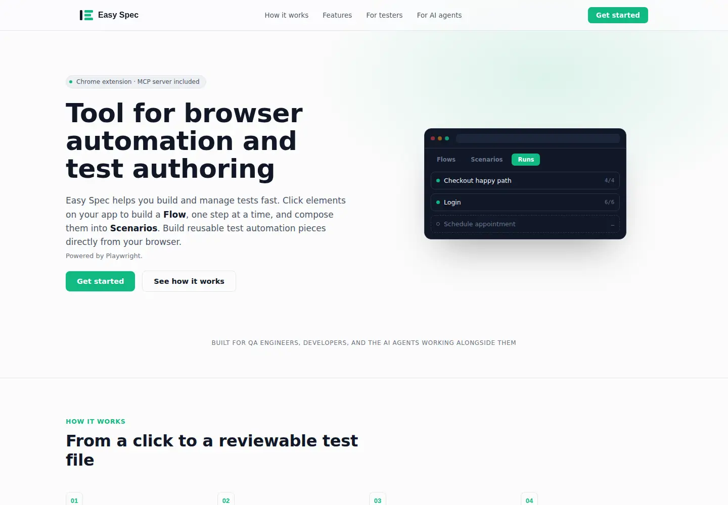 Screenshot of easy-spec-crx.com