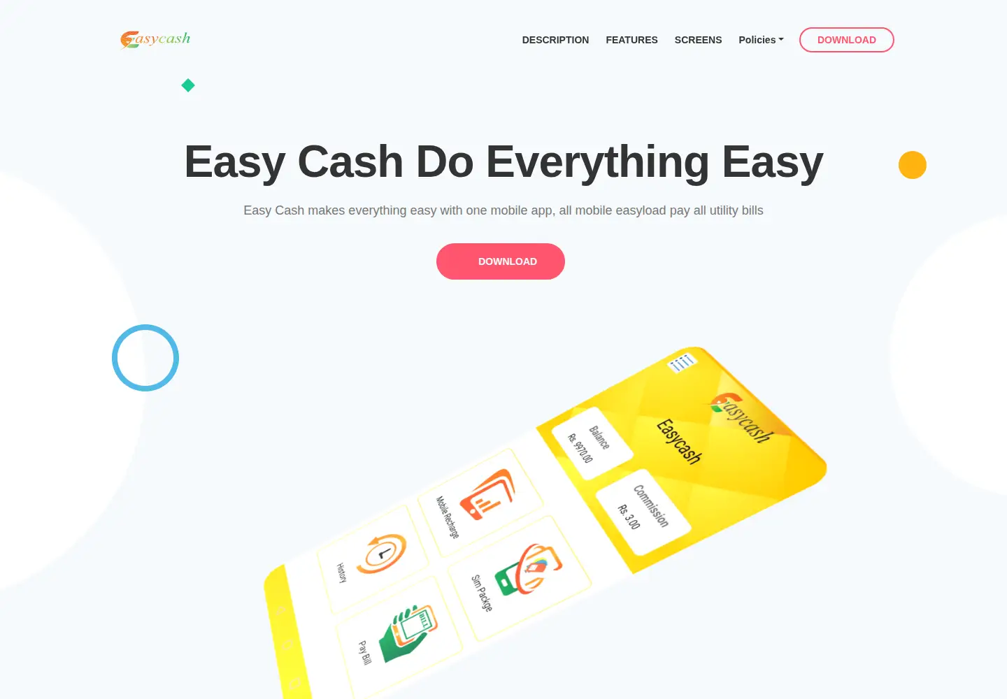 Screenshot of easycashpk.com