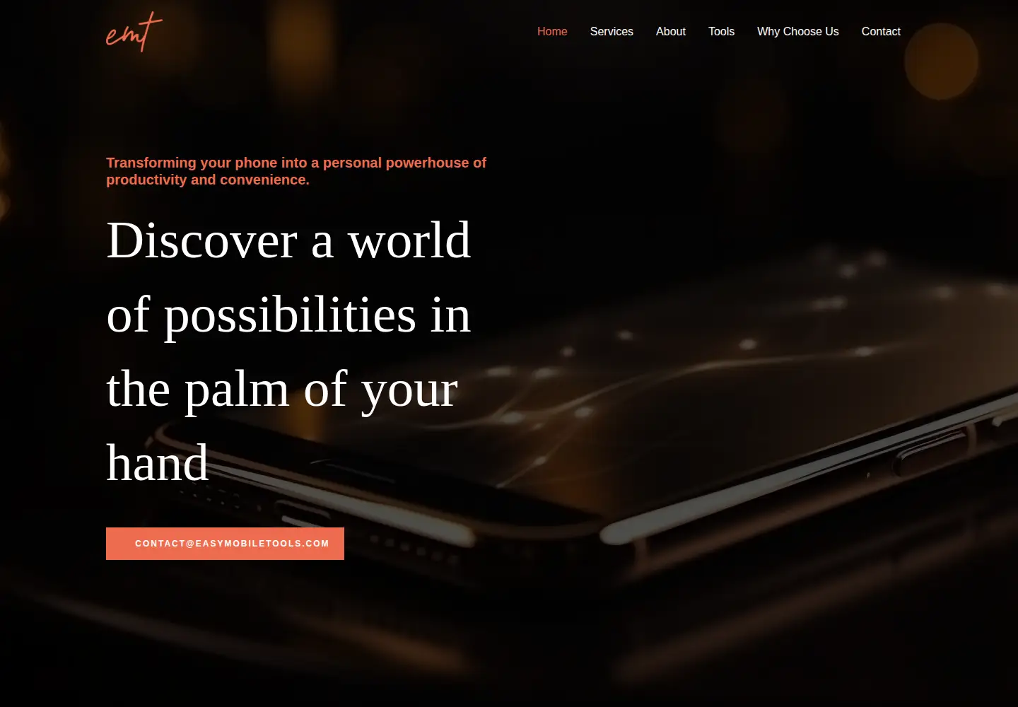 Screenshot of easymobiletools.com