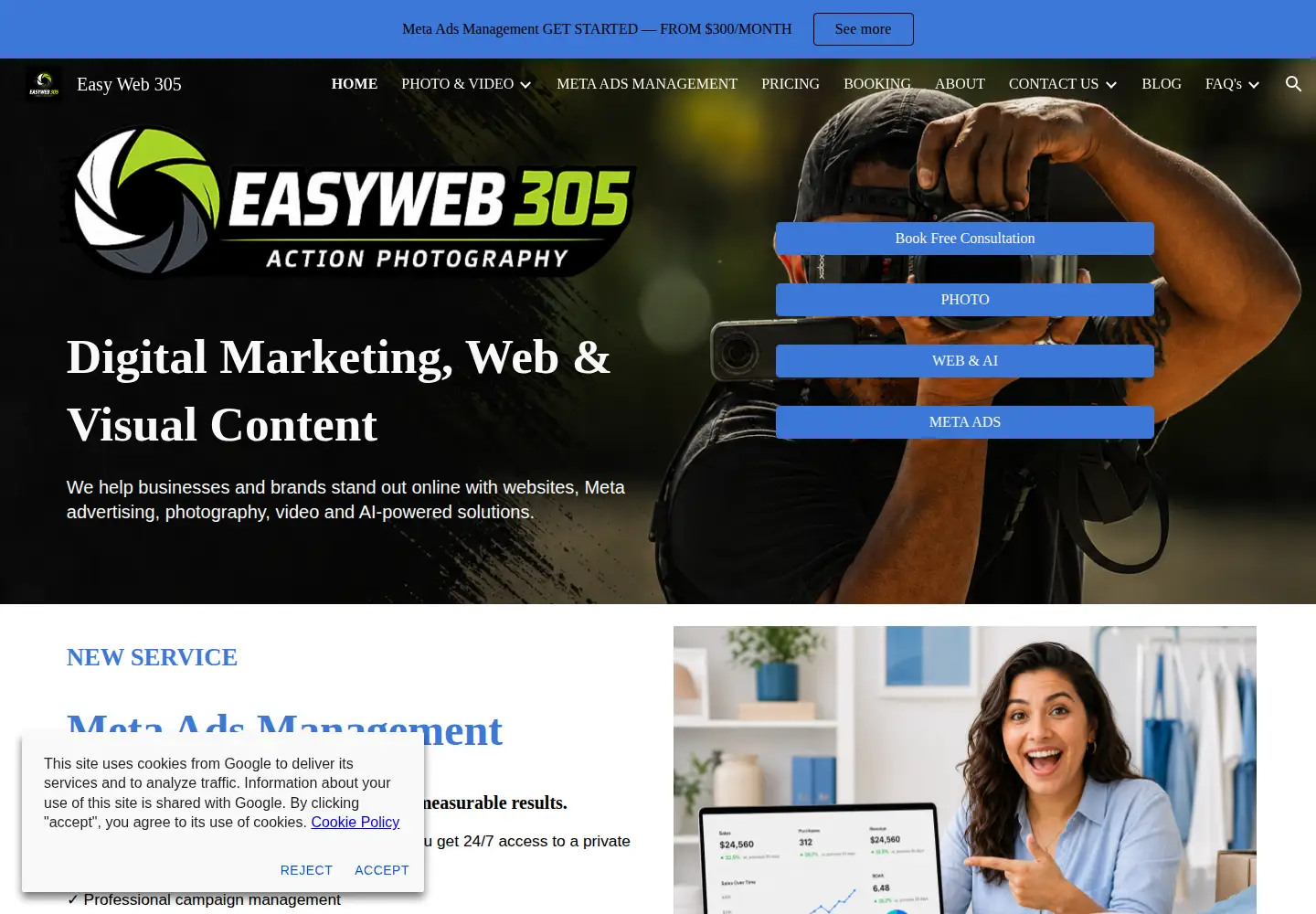 Screenshot of easyweb305.com