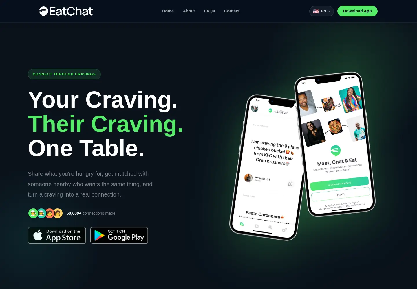 Screenshot of eatchatonline.com