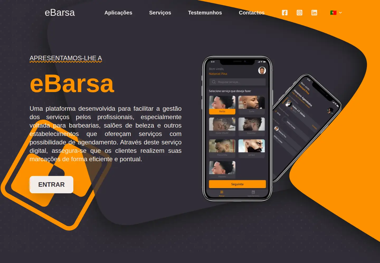 Captured homepage of ebarsa.com in the current scan
