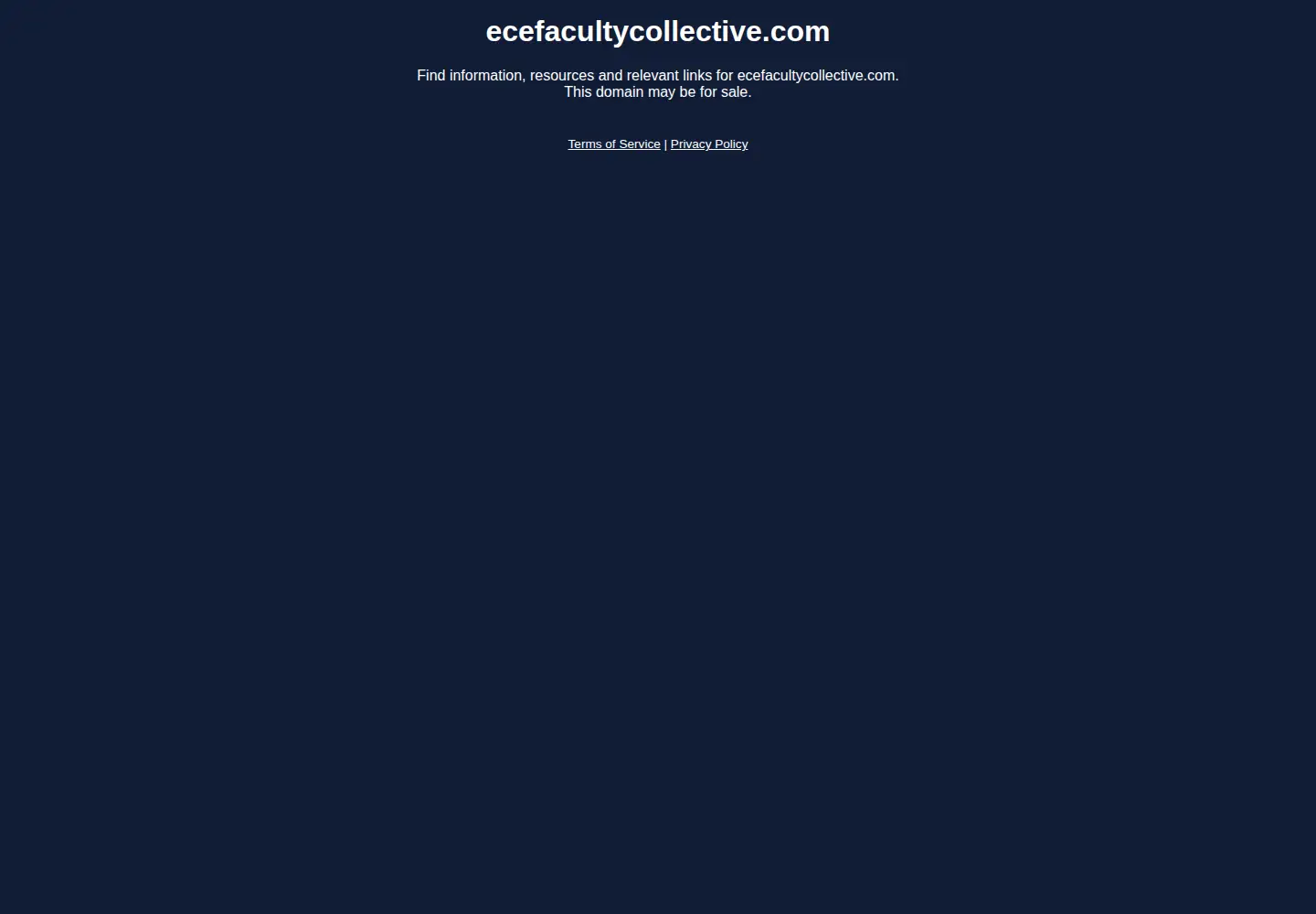 Screenshot of ecefacultycollective.com