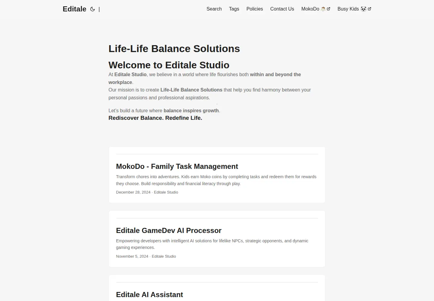 Screenshot of editale.com