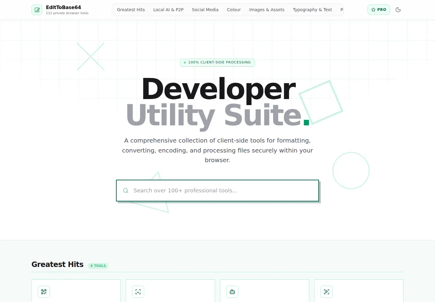 Captured homepage of edittobase64.com in the current scan