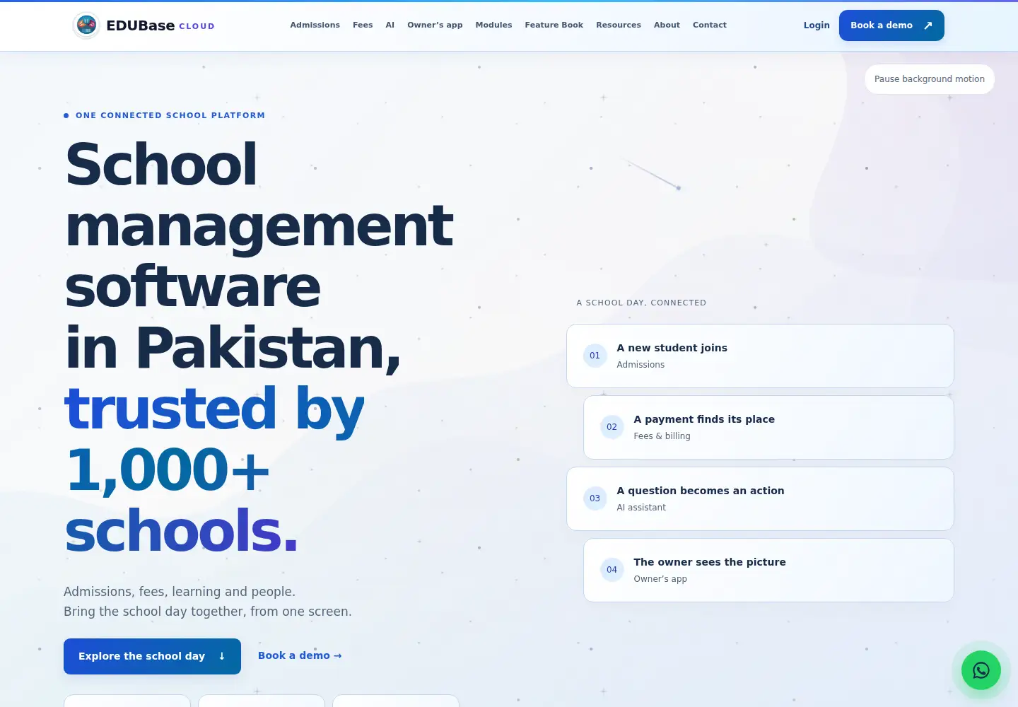 Screenshot of edubaseems.com