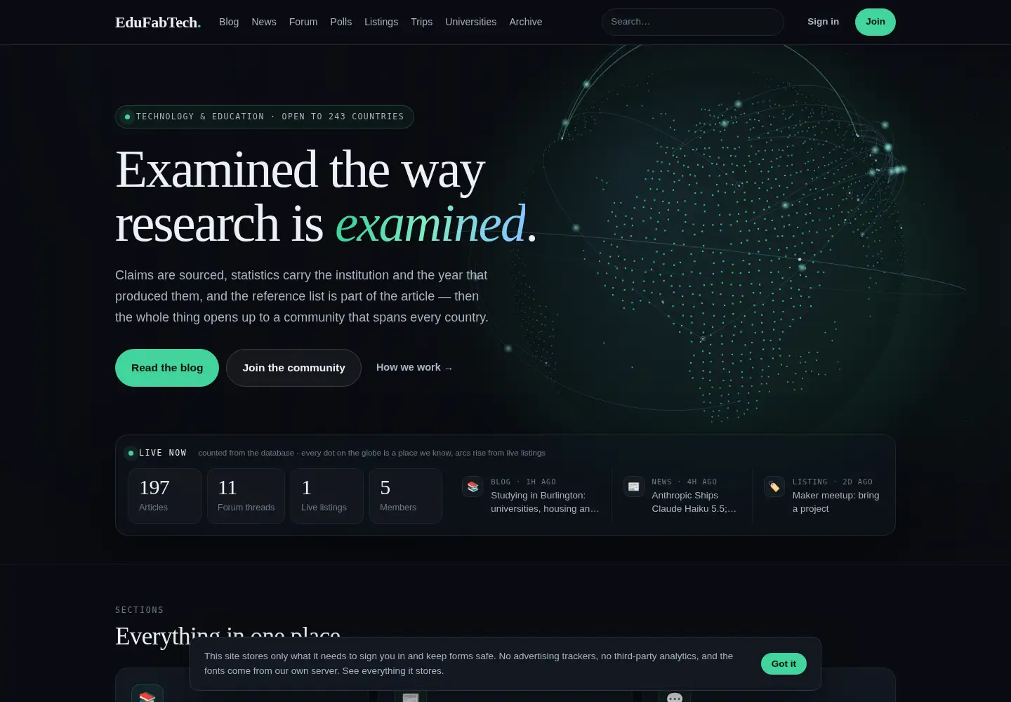Screenshot of edufabtech.com
