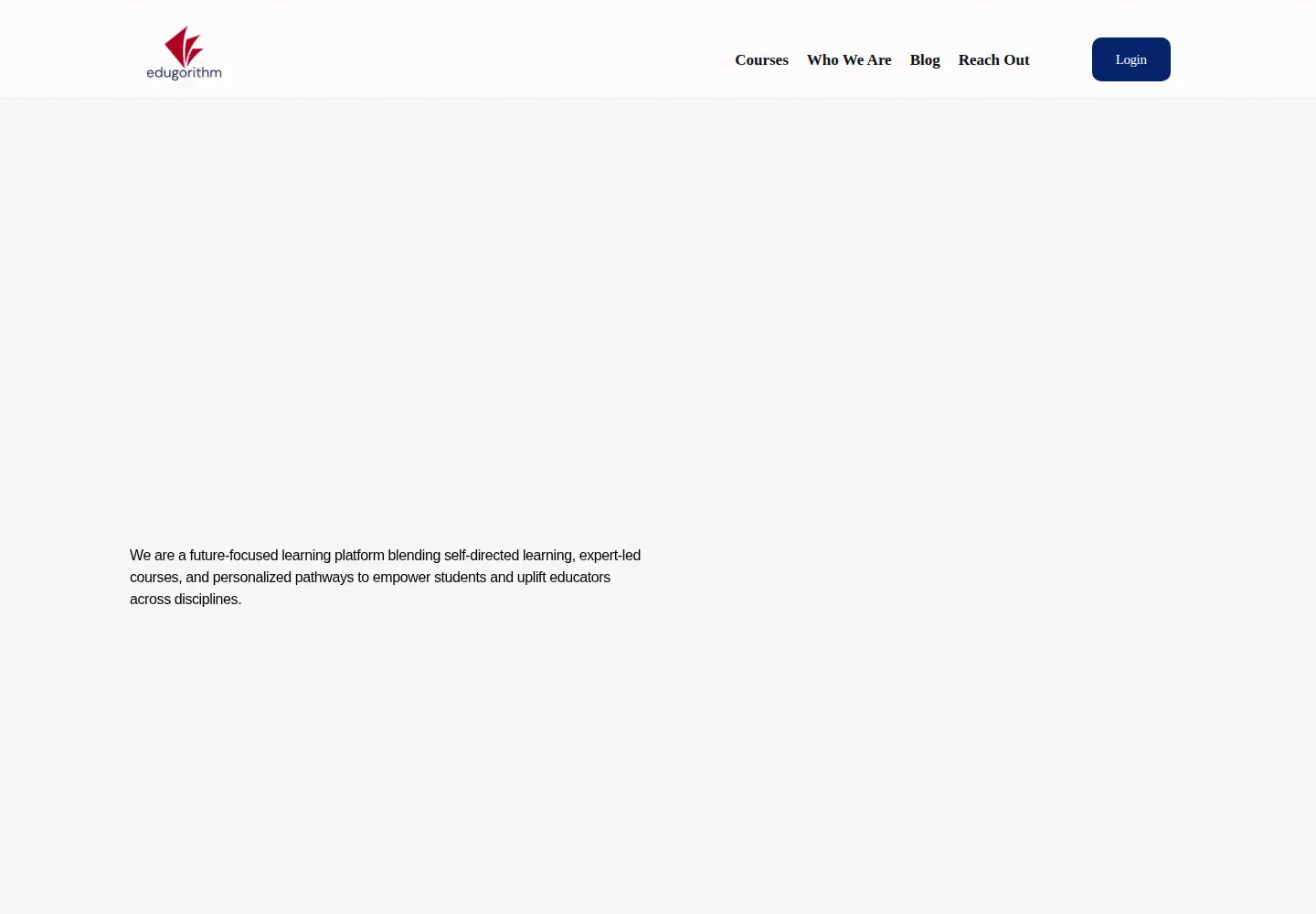 Screenshot of edugorithm.com