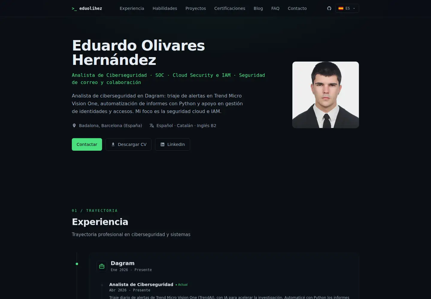 Captured homepage of eduolihez.com in the current scan