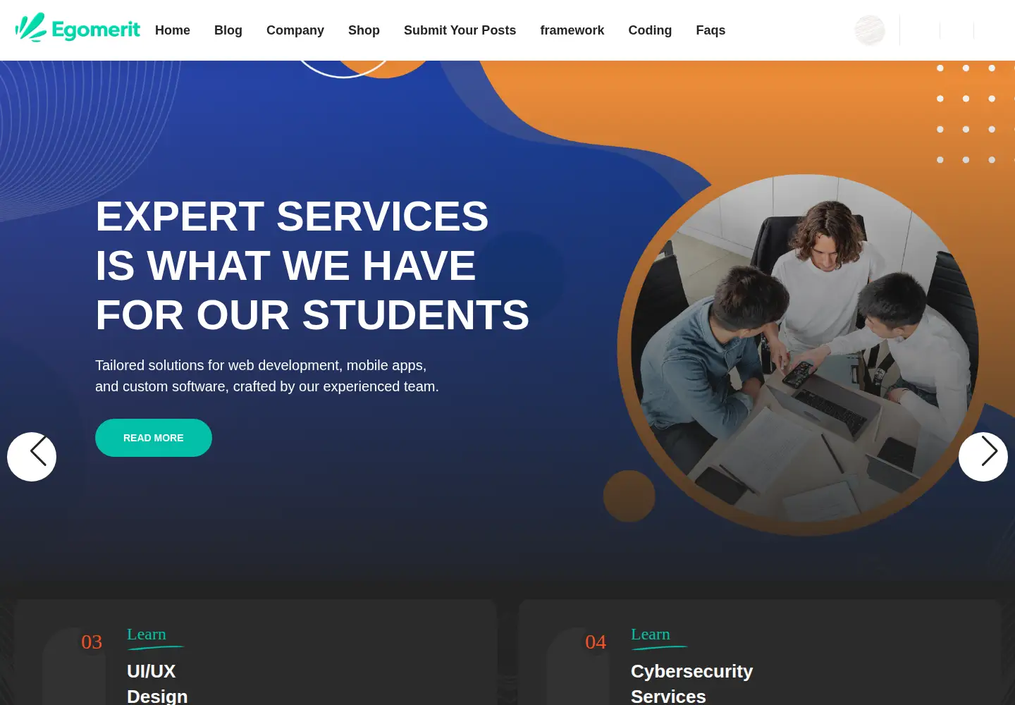 Screenshot of egomerit.com