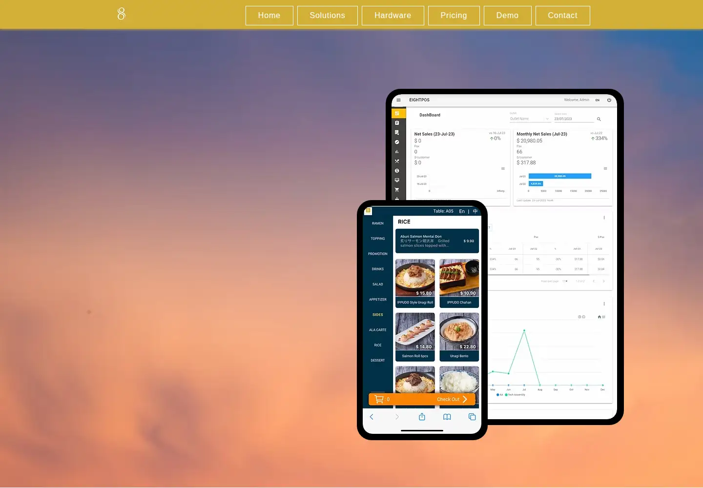 Screenshot of eightpos.com
